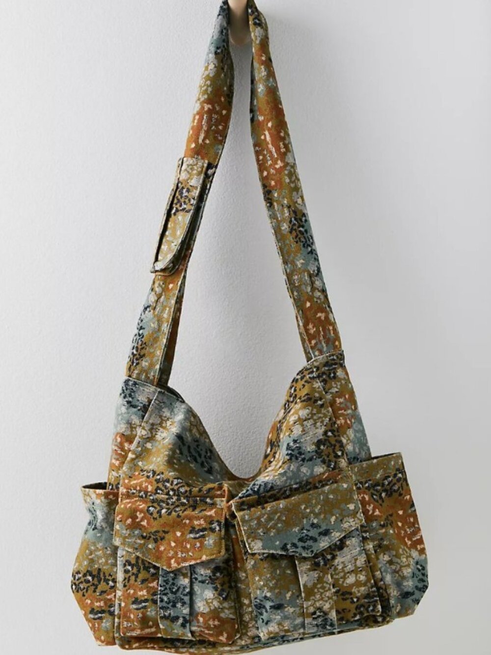 Free People Multicolor Patterned Shoulder Bag — Rust, Olive, Slate
